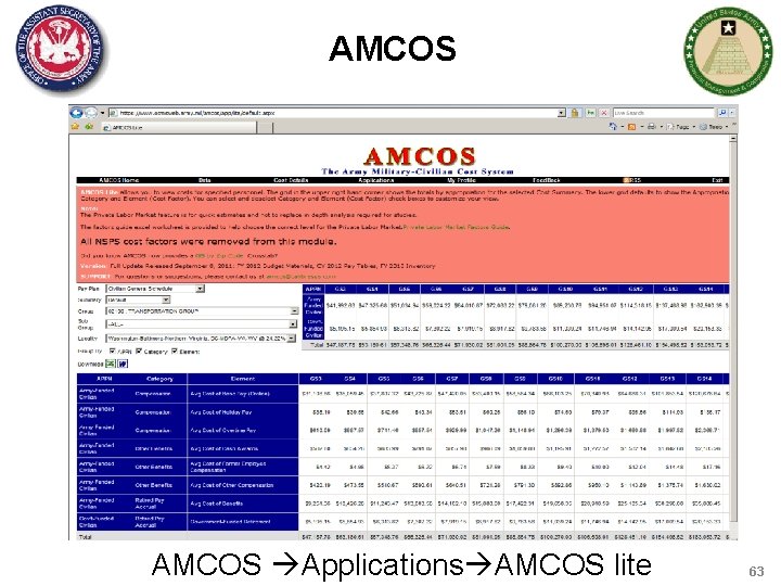 AMCOS Applications AMCOS lite 63 