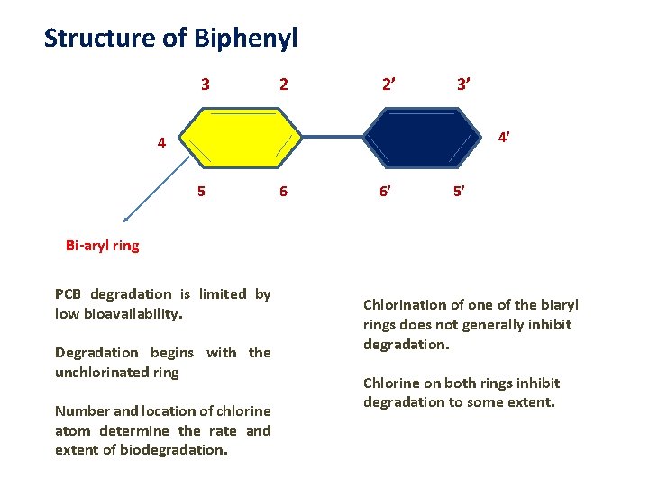 Structure of Biphenyl 3 2 2’ 3’ 4’ 4 5 6 6’ 5’ Bi-aryl