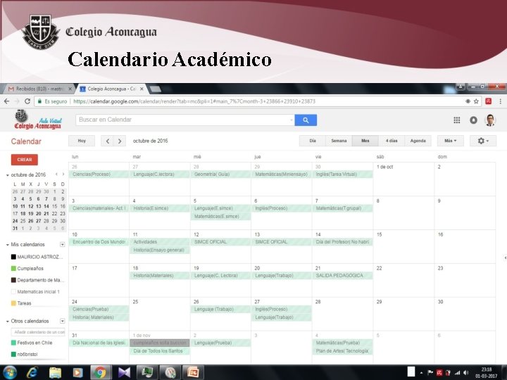 Calendario Académico 