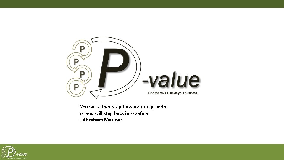 You will either step forward into growth or you will step back into safety.