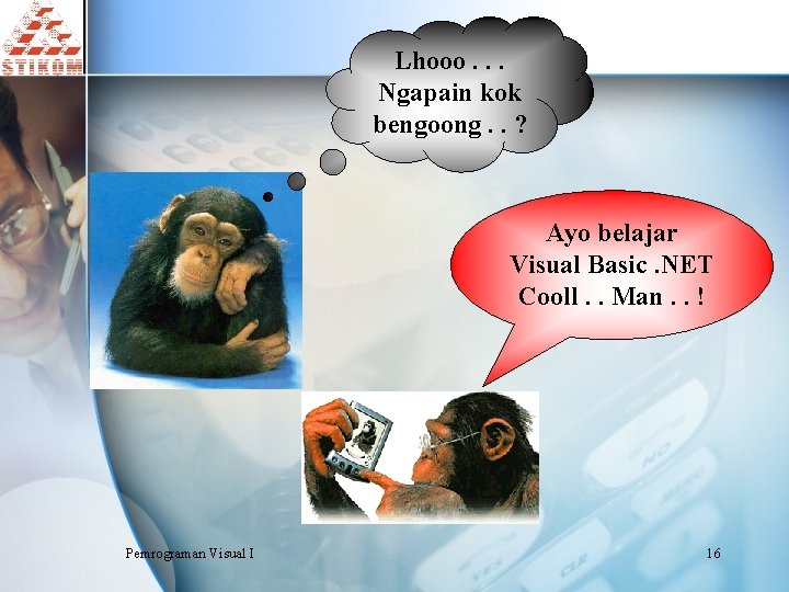 Lhooo. . . Ngapain kok bengoong. . ? Ayo belajar Visual Basic. NET Cooll.