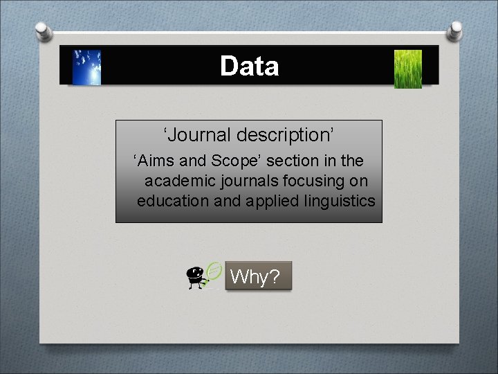 Data ‘Journal description’ ‘Aims and Scope’ section in the ‘Aims and Scope’ academic journals