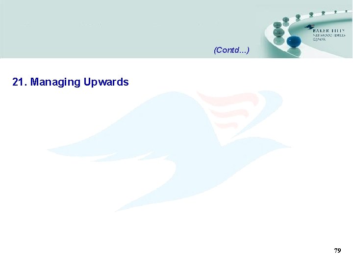 (Contd…) 21. Managing Upwards 79 