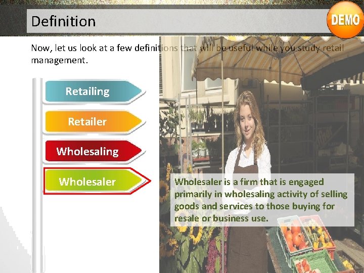 Definition Now, let us look at a few definitions that will be useful while