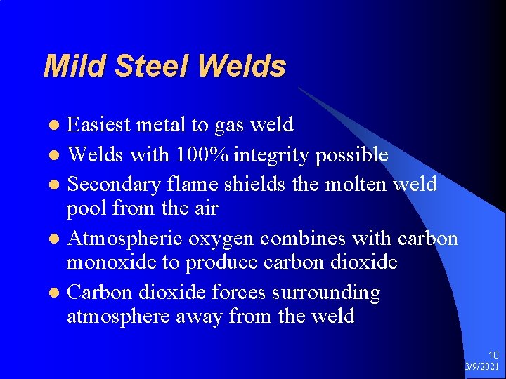 Mild Steel Welds Easiest metal to gas weld l Welds with 100% integrity possible