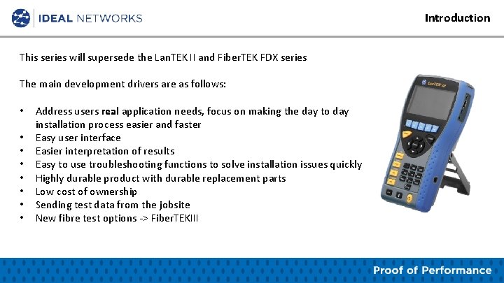 Introduction This series will supersede the Lan. TEK II and Fiber. TEK FDX series