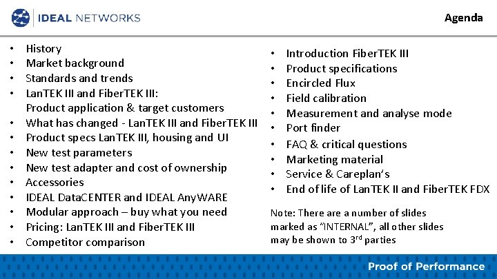 Agenda • • • • History Market background Standards and trends Lan. TEK III