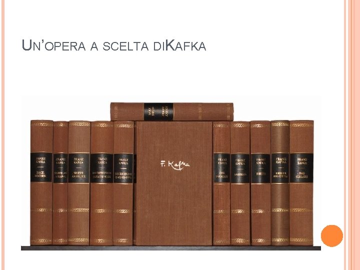 UN’OPERA A SCELTA DI KAFKA 