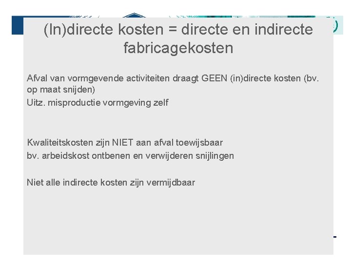 Les 7 Processen beheersen Prof Hildegard Deweerdt Ugent