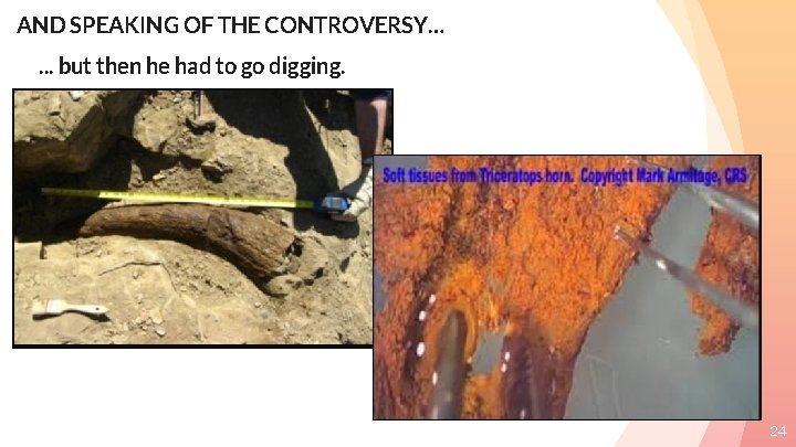 AND SPEAKING OF THE CONTROVERSY…. . . but then he had to go digging.