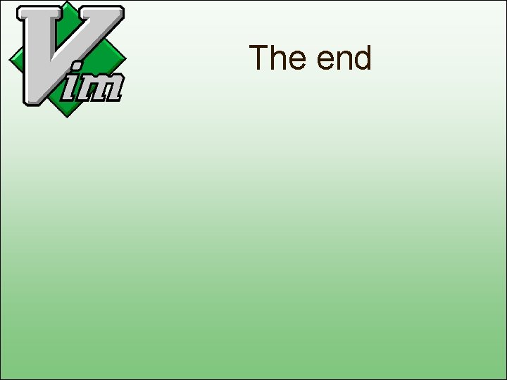 The end 