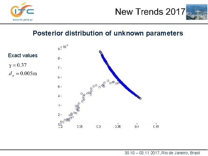 Posterior distribution of unknown parameters Exact values 30. 10 – 03. 11. 2017, Rio