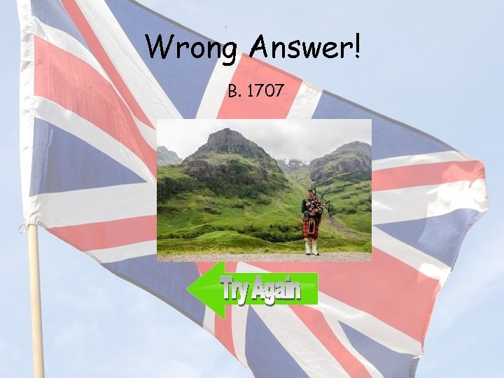 Wrong Answer! B. 1707 