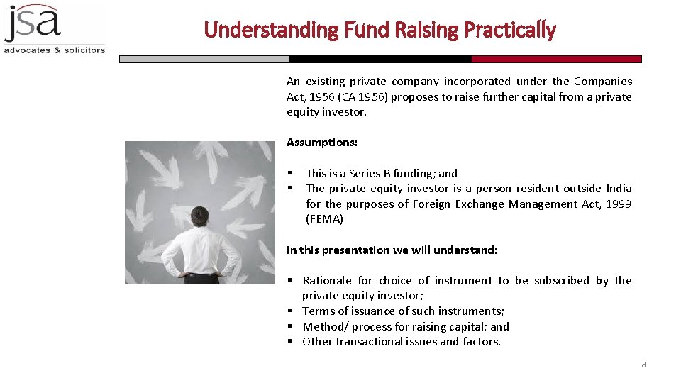 Understanding Fund Raising Practically An existing private company incorporated under the Companies Act, 1956