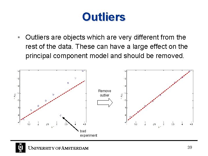 Outliers • Outliers are objects which are very different from the rest of the Outliers • Outliers are objects which are very different from the rest of the