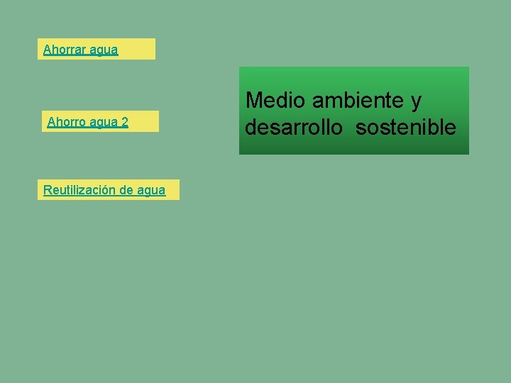 Ahorrar agua Ahorro agua 2 Reutilización de agua Medio ambiente y desarrollo sostenible 