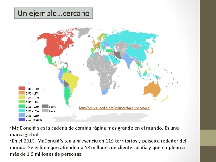 Un ejemplo…cercano http: //es. wikipedia. org/wiki/Archivo: Mc. Donald • Mc Donald’s es la cadena