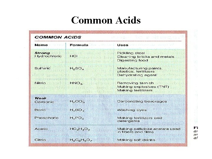 Common Acids 