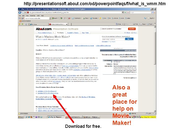 http: //presentationsoft. about. com/od/powerpointfaqs/f/what_is_wmm. htm Download for free. Also a great place for help