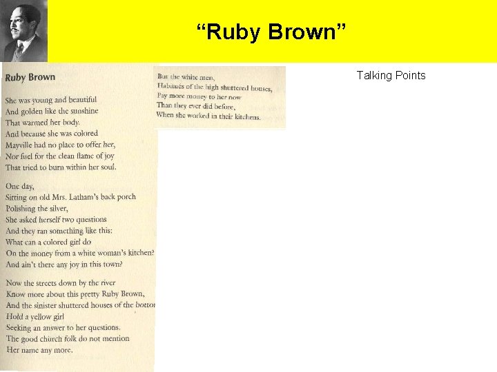 “Ruby Brown” Talking Points 