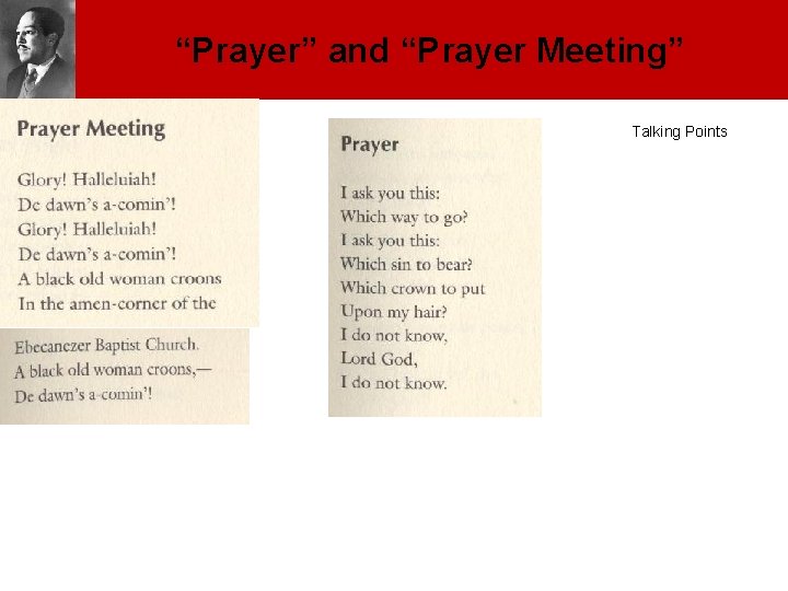 “Prayer” and “Prayer Meeting” Talking Points “Prayer” and “Prayer Meeting” Talking Points