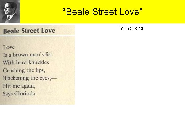 “Beale Street Love” Talking Points “Beale Street Love” Talking Points