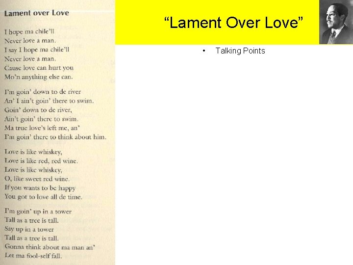 “Lament Over Love” • Talking Points 