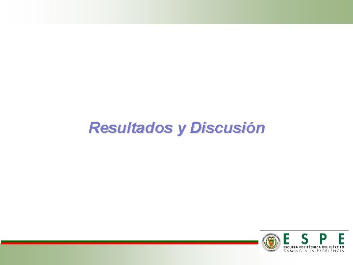 Resultados y Discusión 