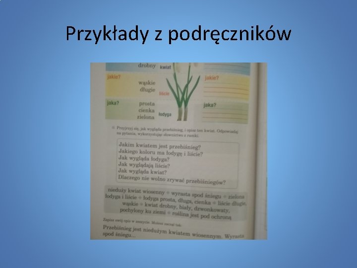 Przykłady z podręczników 