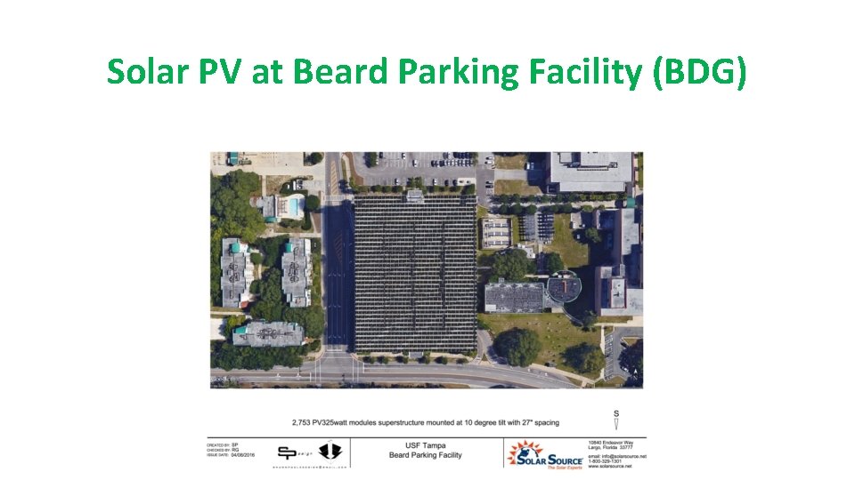 Solar PV at Beard Parking Facility (BDG) 