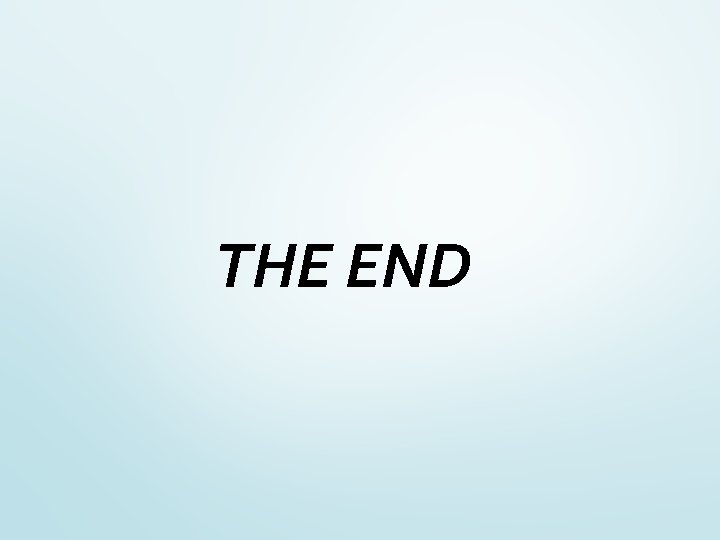 THE END 