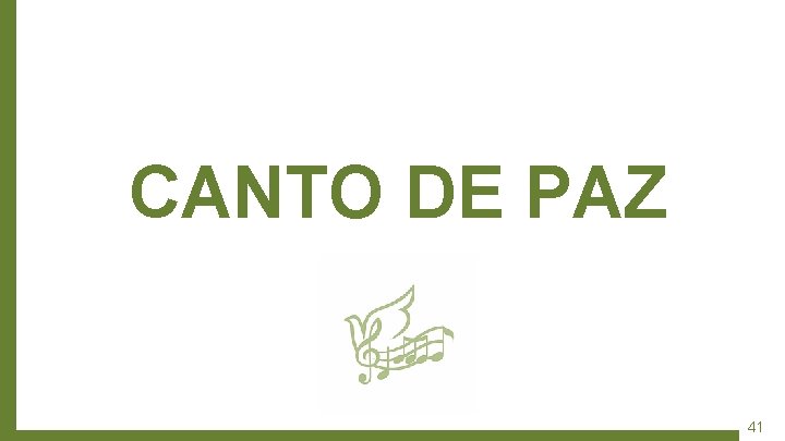 CANTO DE PAZ 41 