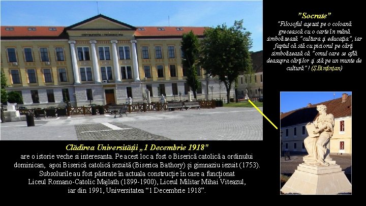 ”Socrate” ”Filosoful aşezat pe o coloană grecească cu o carte în mână simbolizează ”cultura