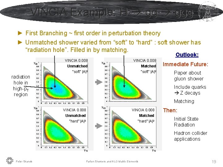 VINCIA Example: H ggg ► First Branching ~ first order in perturbation theory ►
