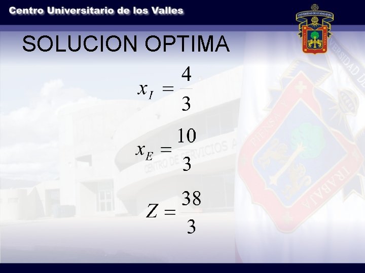 SOLUCION OPTIMA 