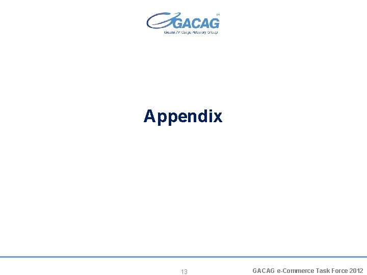 Appendix 13 GACAG e-Commerce Task Force 2012 