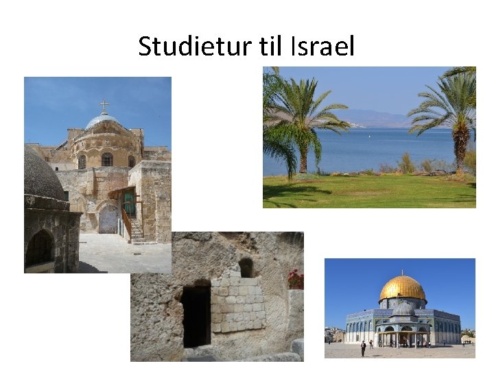 Studietur til Israel 