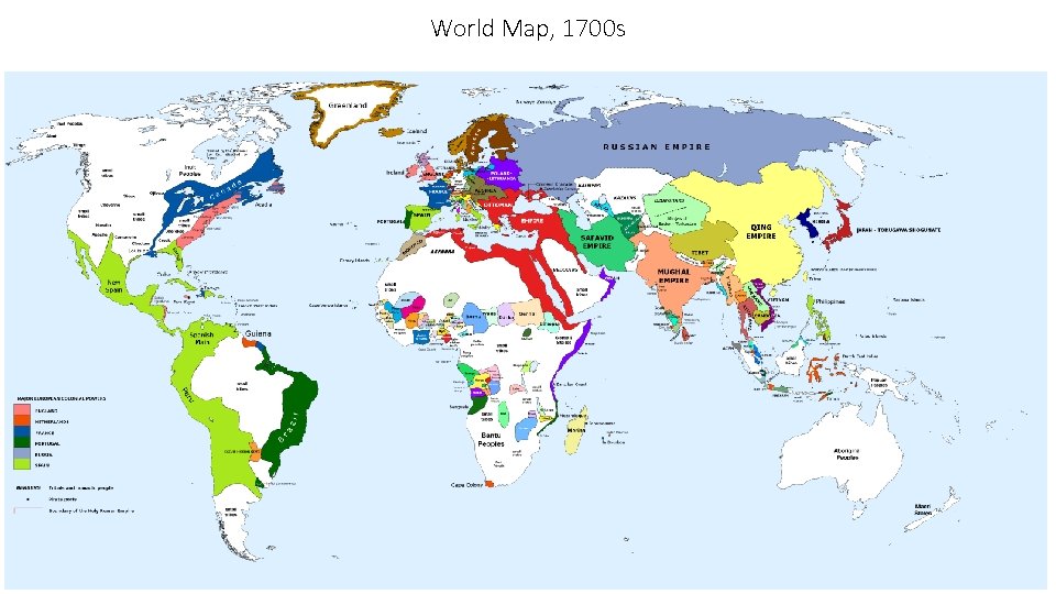 World Map, 1700 s 