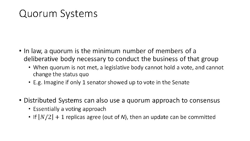 Quorum Systems • 