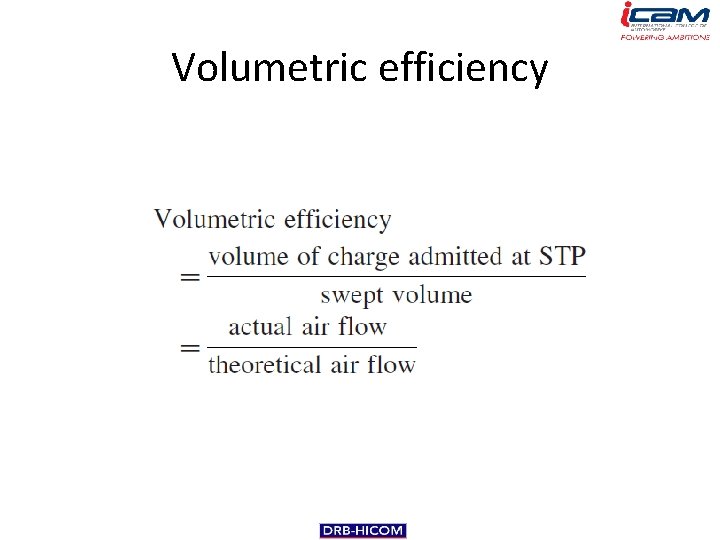 Volumetric efficiency 