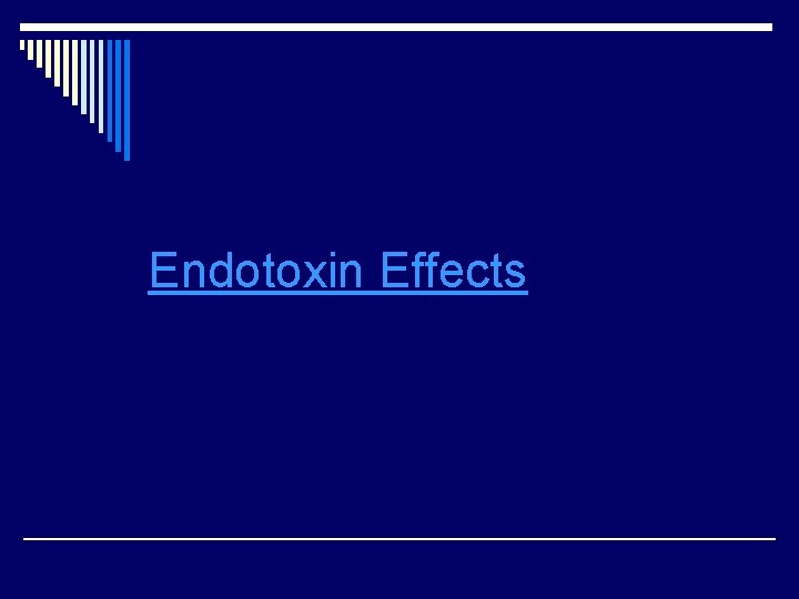 Endotoxin Effects 