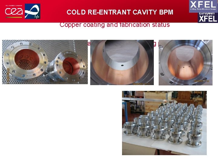 COLD RE-ENTRANT CAVITY BPM Copper coating and fabrication status Cleaning of the copper coating