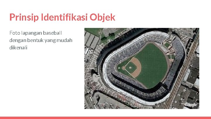 Prinsip Identifikasi Objek Foto lapangan baseball dengan bentuk yang mudah dikenali 