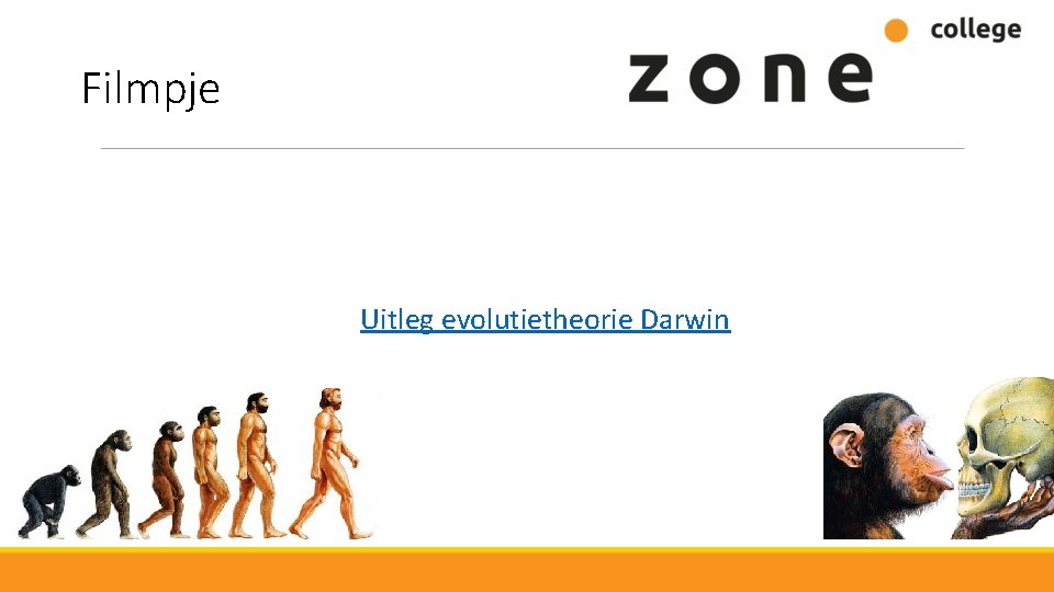 Filmpje Uitleg evolutietheorie Darwin 