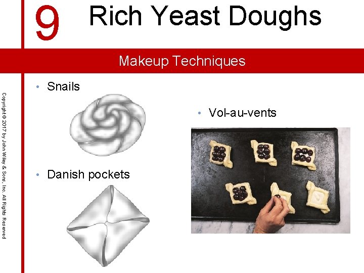 9 Rich Yeast Doughs Makeup Techniques Copyright © 2017 by John Wiley & Sons,