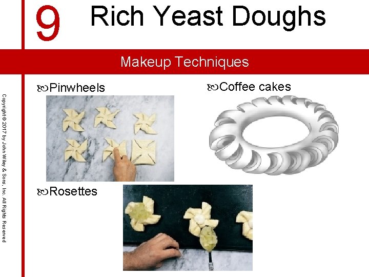 9 Rich Yeast Doughs Makeup Techniques Copyright © 2017 by John Wiley & Sons,