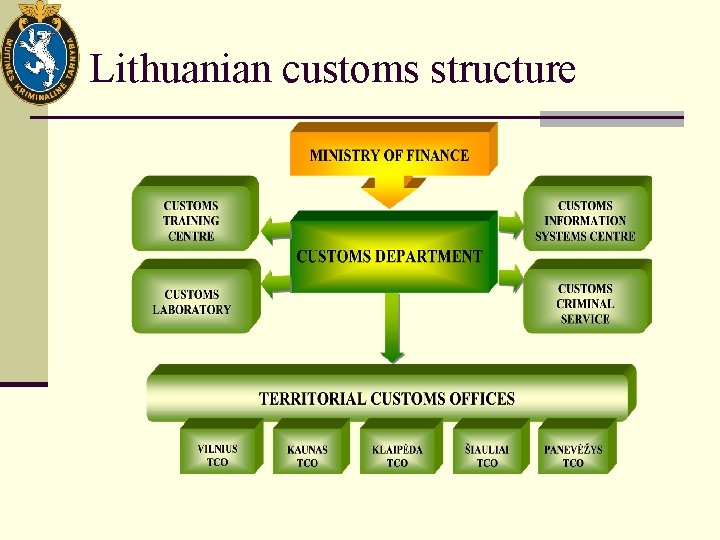 Lithuanian customs structure 