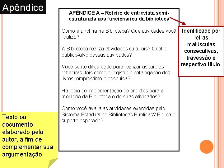 Apêndice APÊNDICE A – Roteiro de entrevista semiestruturada aos funcionários da biblioteca Como é Apêndice APÊNDICE A – Roteiro de entrevista semiestruturada aos funcionários da biblioteca Como é