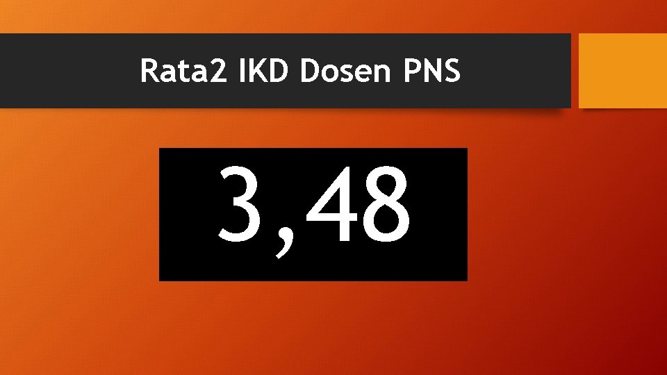 Rata 2 IKD Dosen PNS 3, 48 