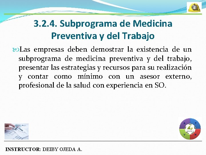 3. 2. 4. Subprograma de Medicina Preventiva y del Trabajo Las empresas deben demostrar